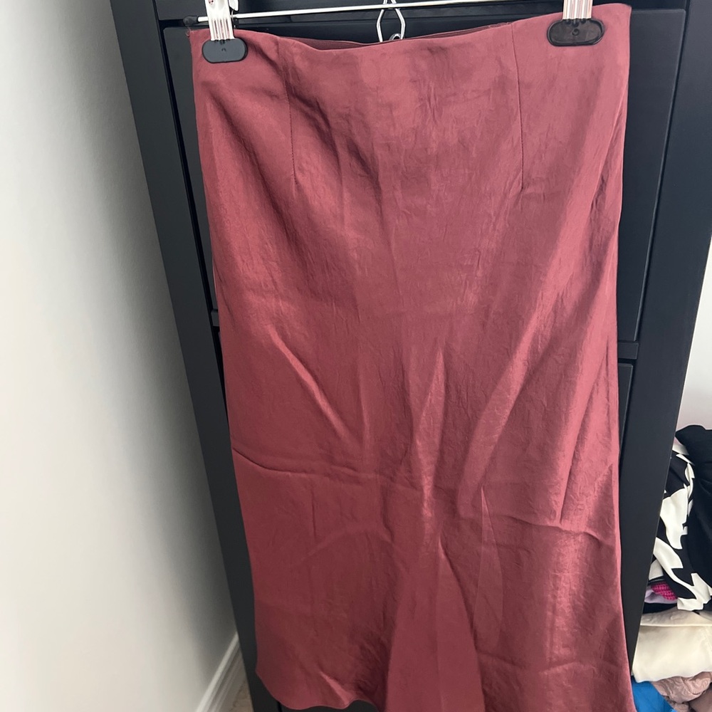 Babaton Burgundy Rust Pencil Skirt